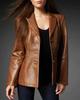 Leather Stylish Handmade New Casual Formal Brown Women's Blazer Real Lambskin