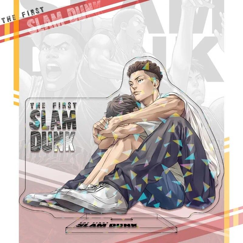 SLAM DUNK Standing Anime Laser Stand Action Figure Doll Sakuragi Hanamichi Kaede Rukawa Model Plate Holder Desk Decor Fan Gift