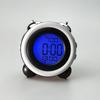 Digital Alarm Clock Time Date Display Double Bell Super Loud for Heavy Sleepers Dual Alarm Blue Backlight for Teens