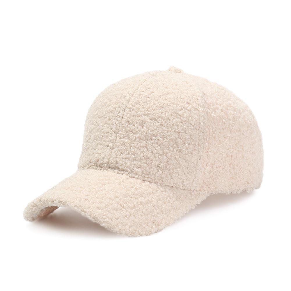 Casual Sports Thicken Warm Hip Hop Cap Peaked Hat Wool Baseball Cap