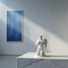 Крылатая статуя ангела, напечатанная на 3D-принтере, Коленопреклоненная греческая мифологическая скульптура с мускулатурой, Матовый белый арт-орнамент для декора дома и офиса, Коллекционный предмет