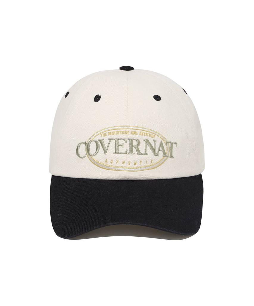 COVERNAT [Уютная посадка] Винтажная бейсболка белая