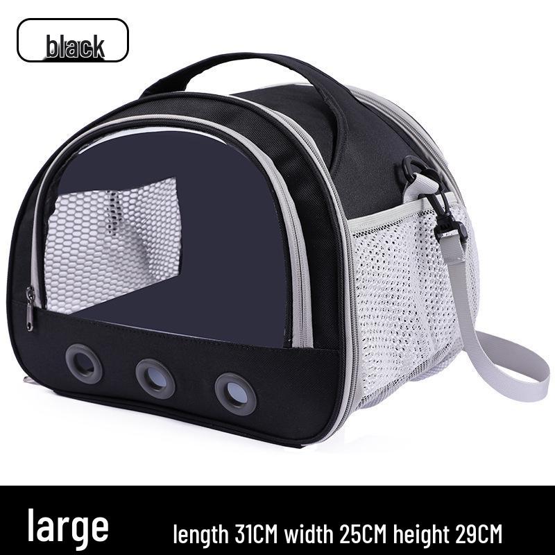 Compact and Breathable Foldable Hamster Carrier Handbag for Small Pets