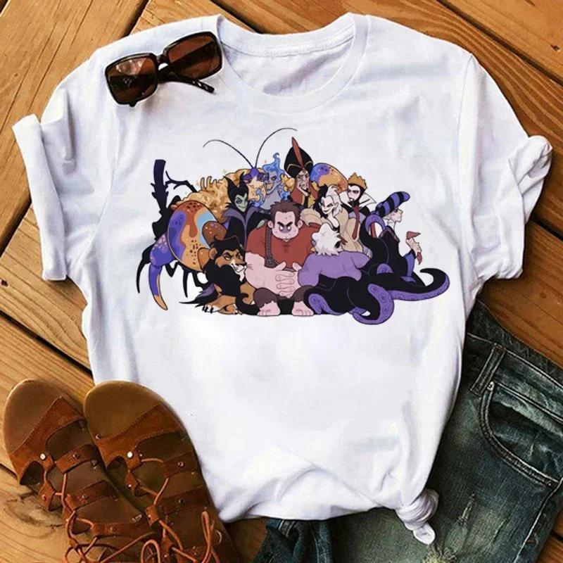 Kawaii Cartoon Printed T Shirt Funny Anime Graphic Short Sleeves T-shirt Harajuku Summer Casual Y2k Clothing Tops Unisex