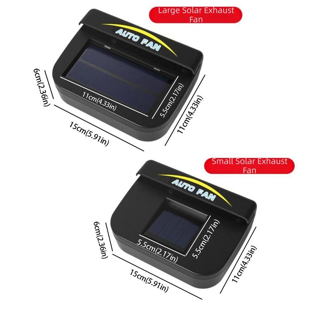 Odor Removal Solar Powered Fan Energy Saving Cooling Radiator Fan Cooling Window Fan  Car Use