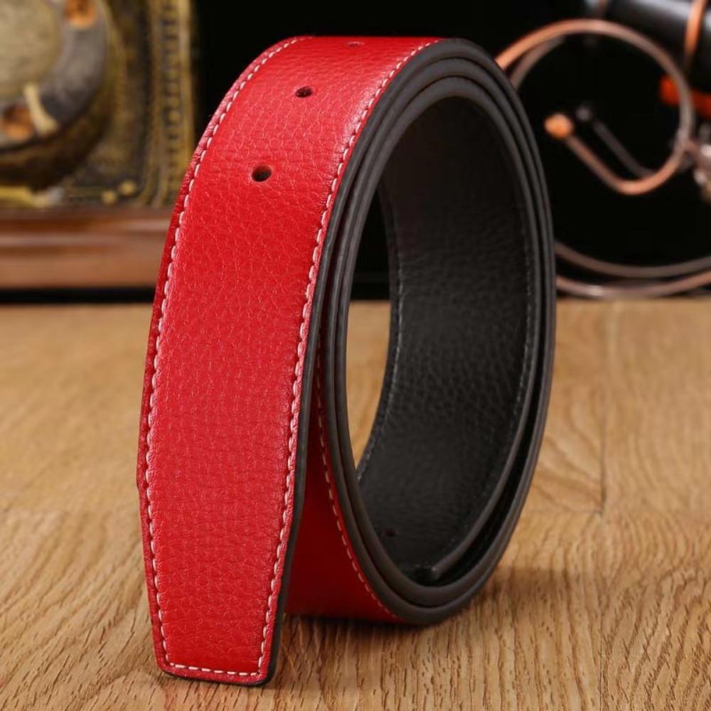 Replace Strap Trouser Jeans Belt Decor Leather Belt Strap No Buckle Belt Waistband Genuine Leather