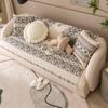 Cotton and Linen Nordic Light Luxury Sofa Cushion Sofa Towel Cover Cloth Cover Leather Non-slip Four-season Universal Seat Cushion Simple