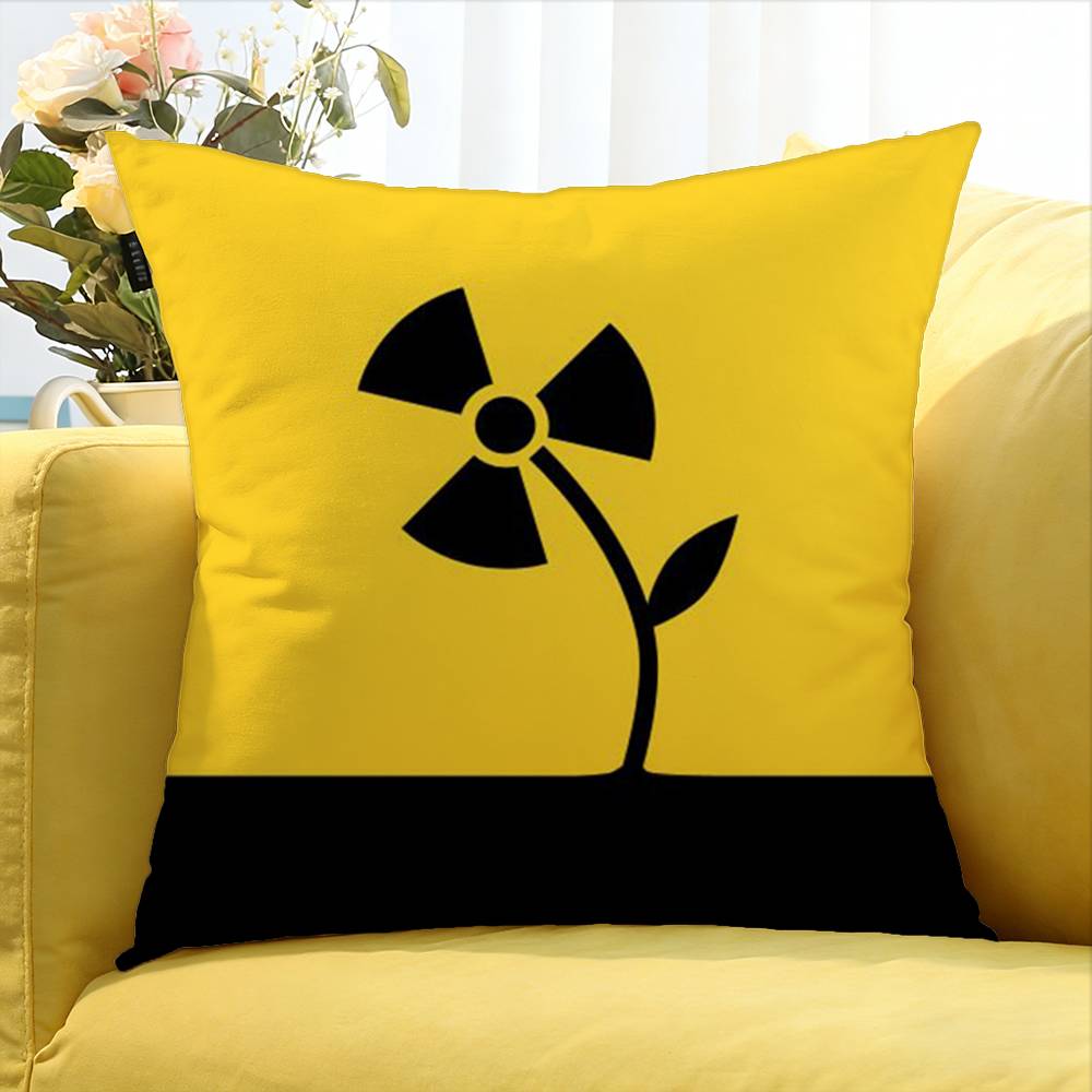 B-Biochemical C-Crisis Symbol World Various Sizes Square Pillow Case For Car Home Bedchamber Decor