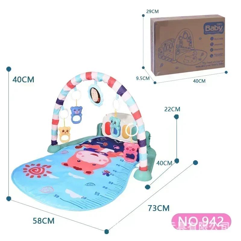 Новые популярные детские игрушки музыкальное педальное пианино для детей от 0 до 1 года пианино для новорожденных игровой коврик подарок на Хэллоуин, Рождество Товары для матери и ребенка