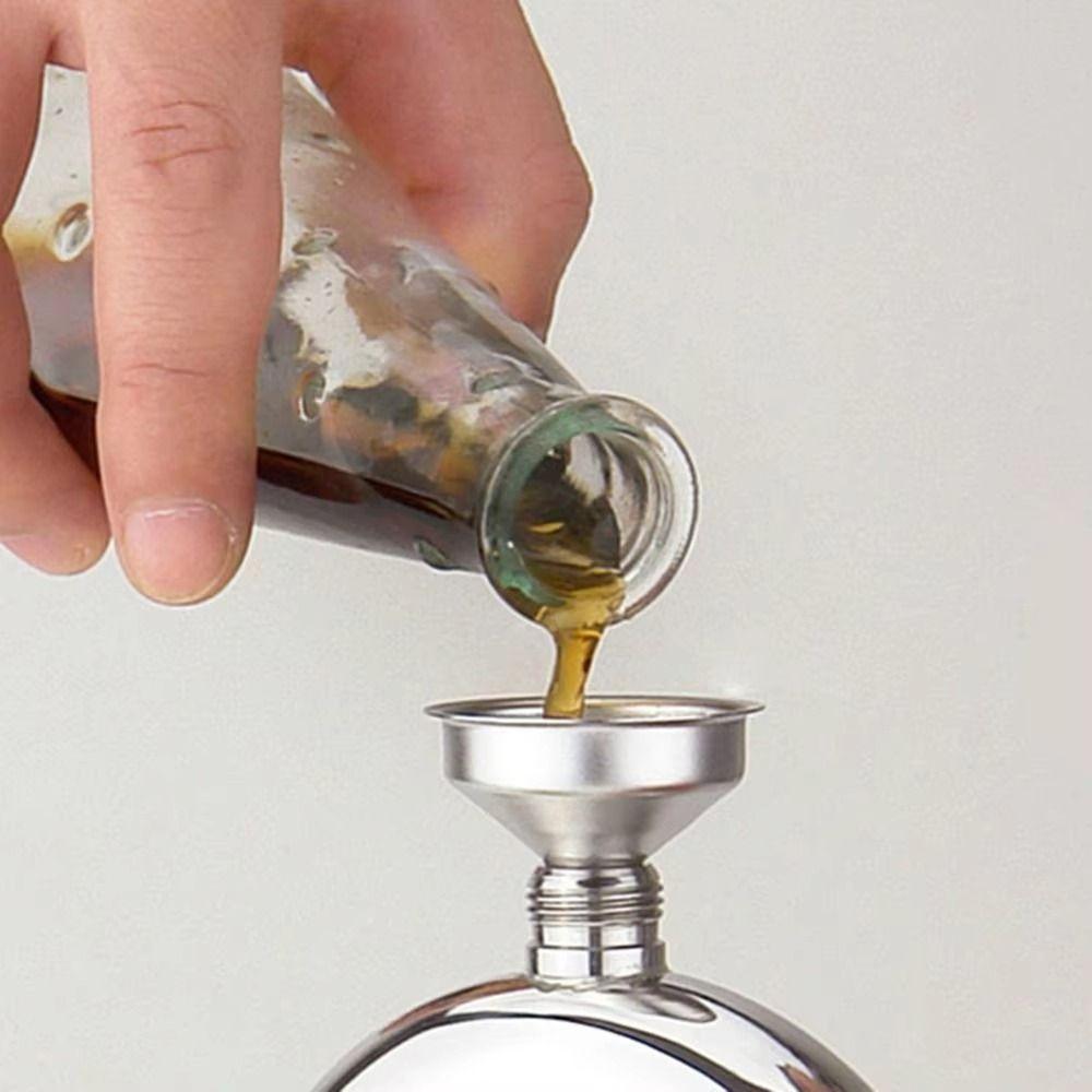 Small Mouth Stainless Steel Funnel S/M/L Mini Kitchen Liquid Dump Tool Bar Wine Funnel Canning