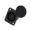 XLR 3-контактный гнездовой разъем 1 шт. Автозапчасти Автозапчасти Черный