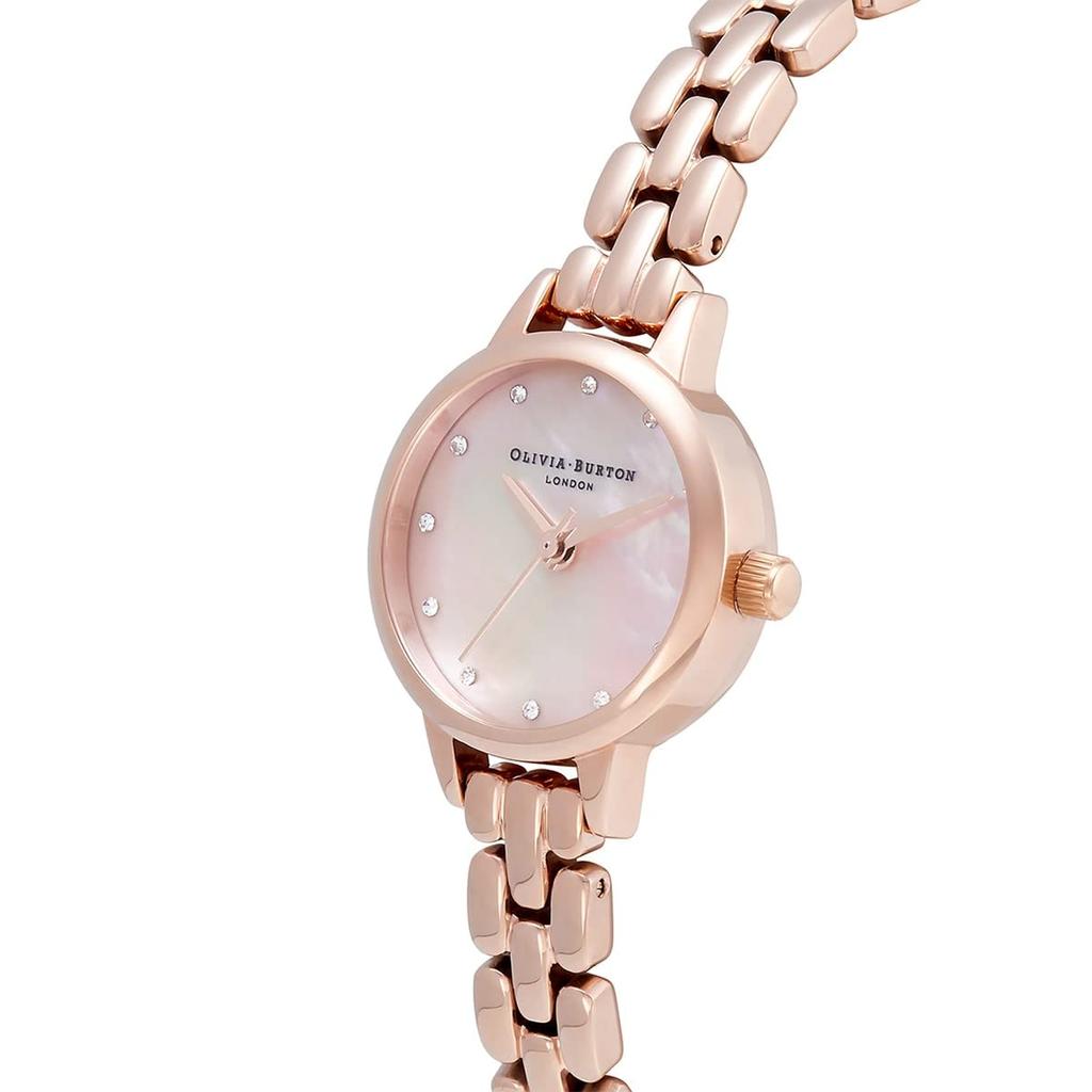 Авторизованный дистрибьютор Burton Watch Ladies OB16MN10 Classic Mini Rose Gold Bracelet Blush MOP Sparkle Marker [OLIVIA BURTON]Olivia &