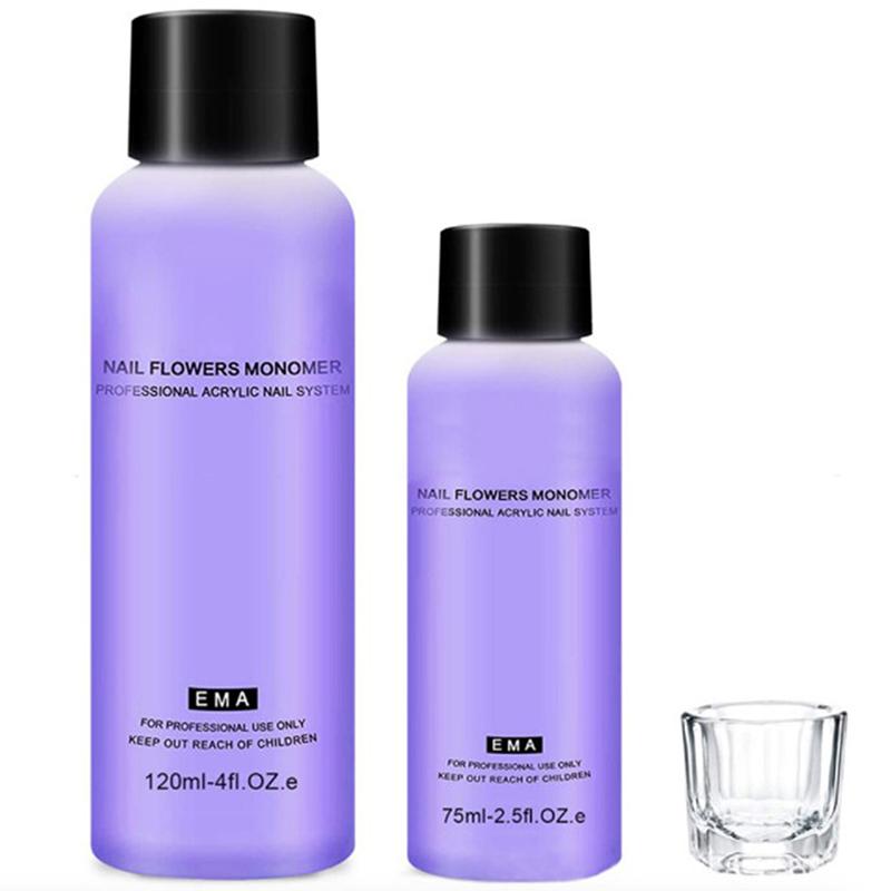 Акриловый жидкий мономер Кристаллический акриловый дизайн ногтей Наращивание ногтей Резьба Нежелтый