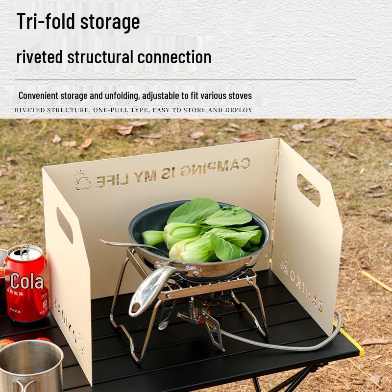 Уличный складной ветрозащитный экран для кемпинговых и пикниковых плит