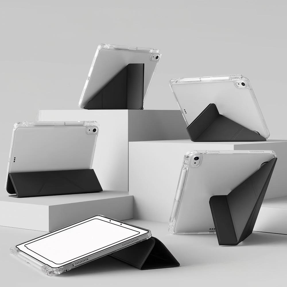 Защитный прозрачный чехол для iPad 11 с подставкой Y-Fold и слотом для карандаша
