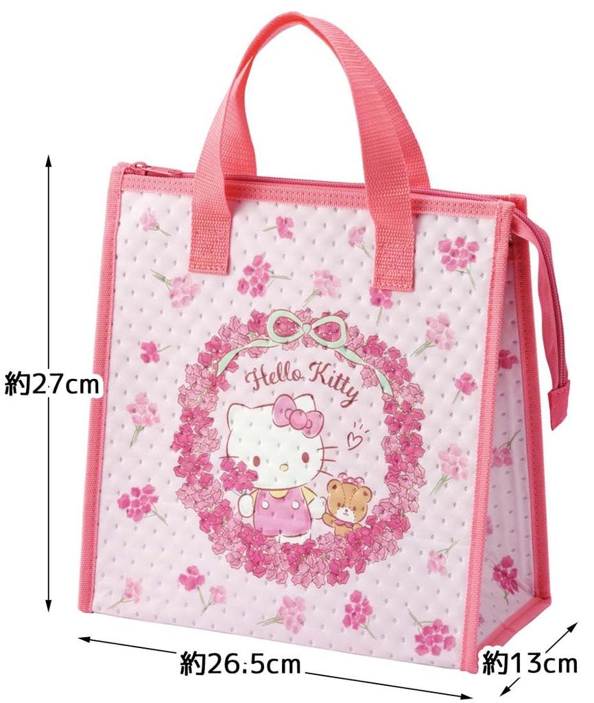Skater Сумка для ланча Сумка-холодильник Hello Kitty Цветочный венок Sanrio Нетканый FBC1-A