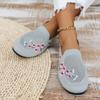 Women Shoes Spring Summer 2024 High Quality Women's Round Toe Breathable Mesh Shoes Ethnic Embroidery Casual Flat Shoes Sneakers