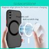 For Silicone Galaxy Phone Case Magnetic Absorption Resistance Scratch