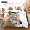 Комплект постельного белья с изображением животных, комплект пододеяльников, комплект постельного белья с 3D-принтом, комплект постельного белья размера «queen size», модный дизайн