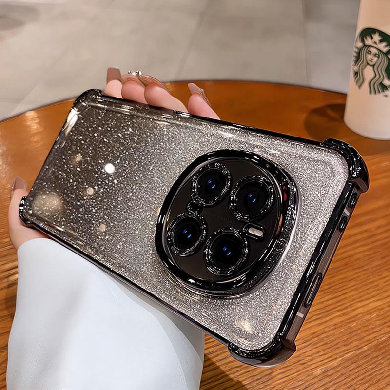Чехол Magic7 Блестящий Чехол для телефона Для Huawei Honor Magic7 6 5 pro lite X9C 200 Smart Задняя часть Прозрачный Роскошный Женский Чехол Magic7pro
