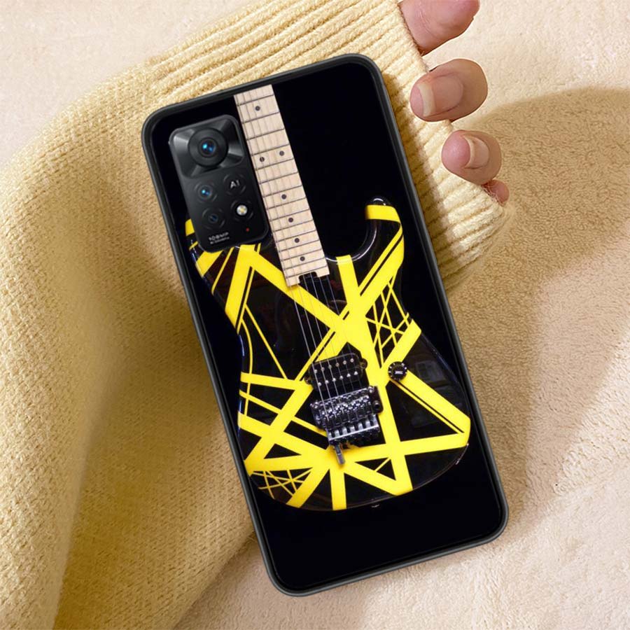 Eddie Van Halen Graphic Guitar Phone Case For Redmi 13C 14C Note 14 13 Pro Plus 5G Clear Capa 12 12C 10A 10C 10 9A 9C 9T 9 8 Pro