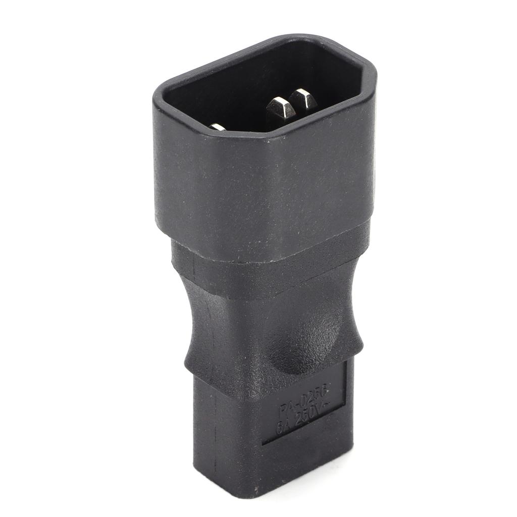 Power Adapter Male To IEC Female Durable Long Life Converter Plug for AC Output 6A 250V