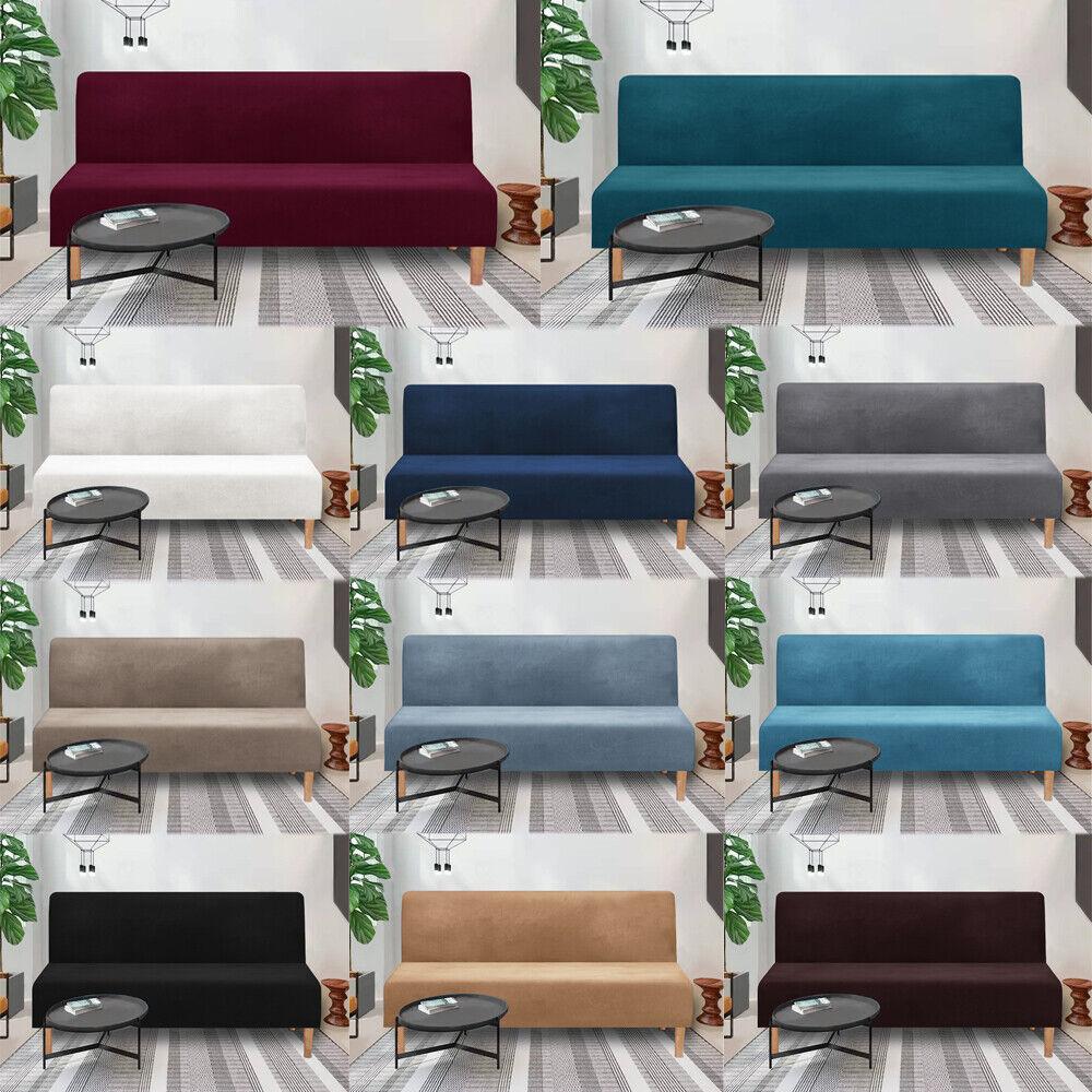 Эластичное складное чехол-покрывало для дивана-кровати из бархата, чехлы для футона, эластичный чехол, защита для мебели