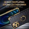 Crocodile Leather Case For Iphone 16 15 14 Pro MAX 12 11 Pro X XR XS 8 7 Plus SE 2020 Phone Holder Cover Magnetic Car Ring
