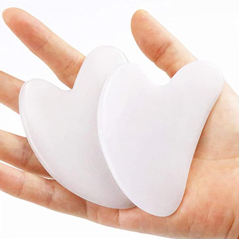 White Jade Gua Sha Board Jade Roller Massager Facial Skin Care Gouache Scraper Acupuncture SPA Skin Care Massage Tools