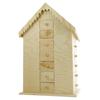 Wooden Advent House 35x22x19 Cm