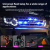 Motorcycle Anti-collision Warning Light Flashing LED Car Strobe Light Waterproof Wireless Remote Control for Cars and Motorcycle
