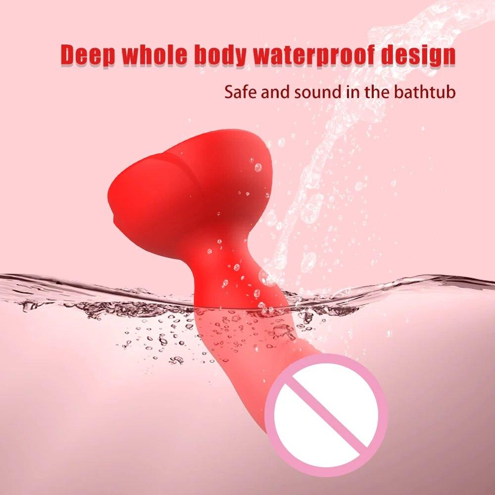 Анальная секс-игрушка Роза Вибратор для женщин Анальная пробка с дистанционным управлением и 10 режимами Вибрационный массажер простаты Силиконовый стимулятор