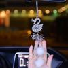 Искусственный Хрустальный Лебедь Авто Интерьер Орнамент Зеркало Заднего Вида Висит Подвеска