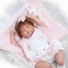 Pinky Reborn 20Inch 50cm Reborn Baby Doll Sleeping Baby Girl In Full Silicone Body Kids Toy Present
