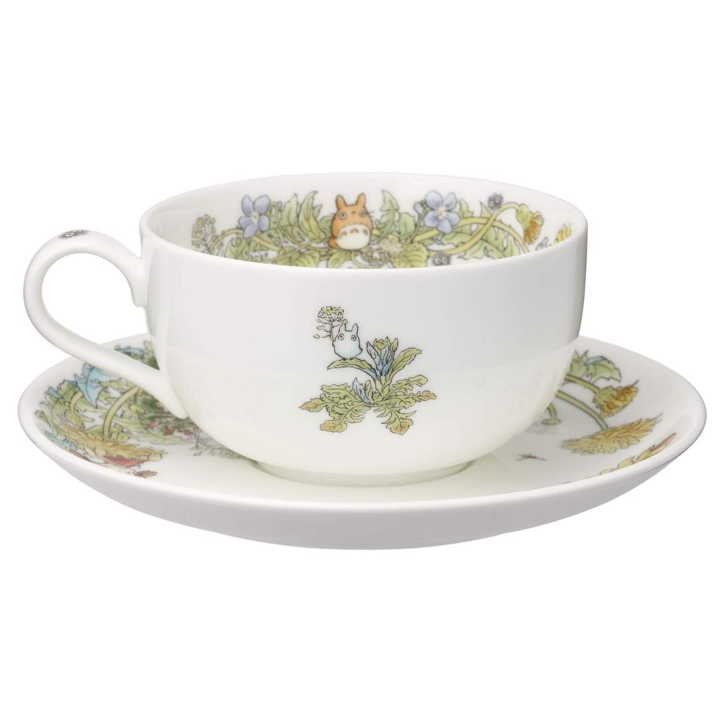 Чашка для молочного чая Noritake Блюдце 325 мл Мой сосед Тоторо Одуванчиковая серия Подходит для микроволновой печи 1 шт. Костяной фарфор и T97285A/4660-2