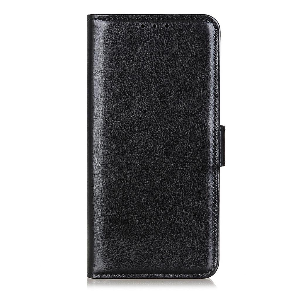For iPhone 16e Case Crazy Horse Texture PU Leather Phone Stand Cover