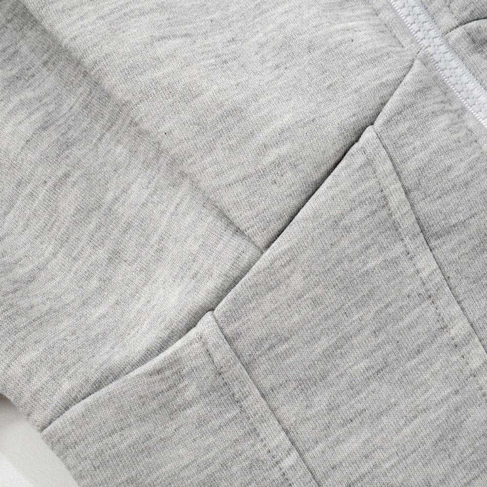 Solid Color Hoodies Women V Shape Long Sleeve Hooded Coat Soft Streetwear Cardigan  Women