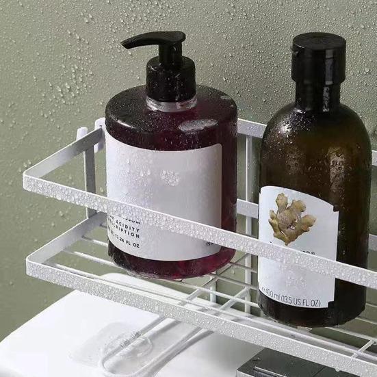 Полка для хранения Yousheng, органайзер для туалета и ванной комнаты, антикоррозийное покрытие, устойчивое к коррозии, установка без сверления, большая вместительная полка для туалета