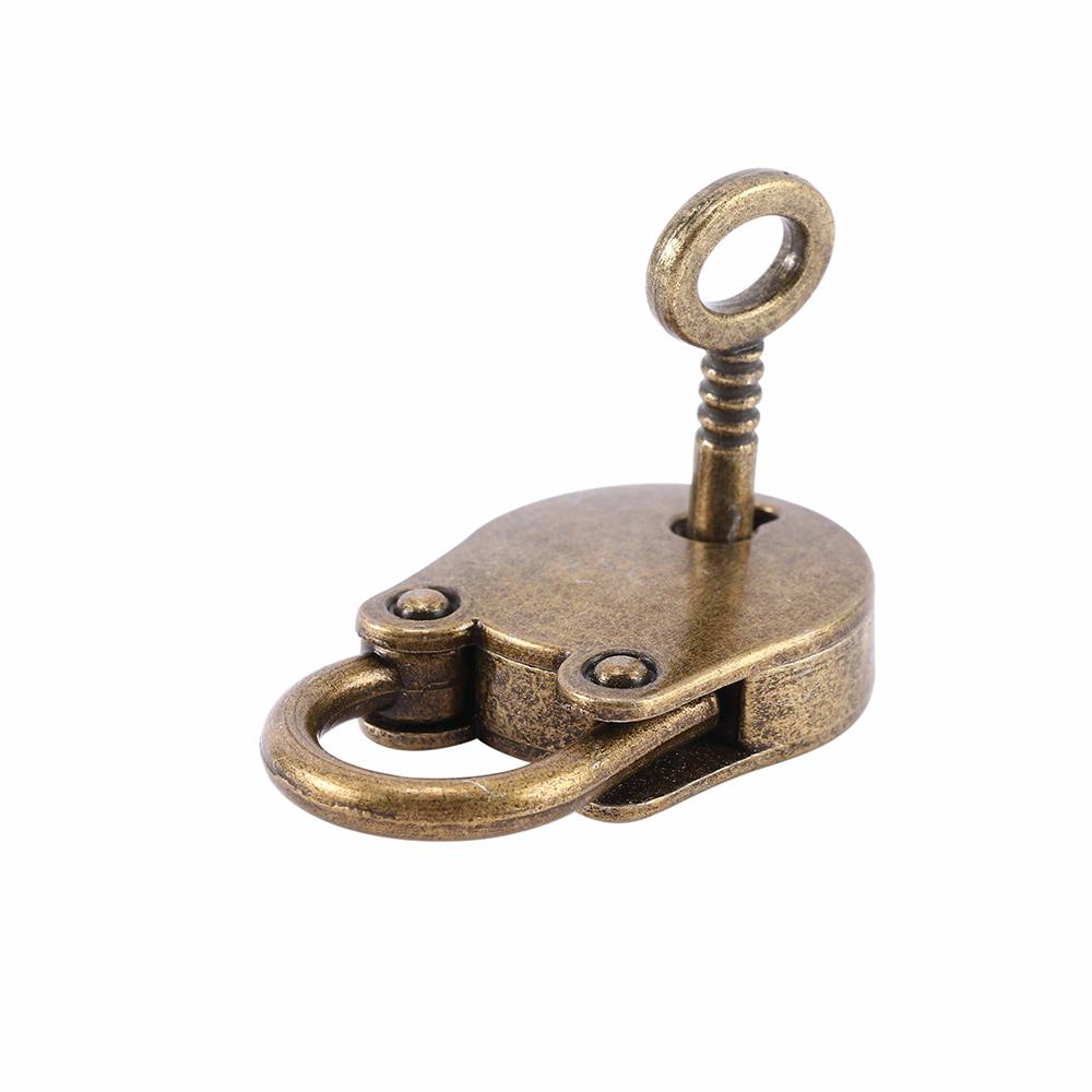 1 Set Archaize Mini with Key Lock Old Vintage Padlocks