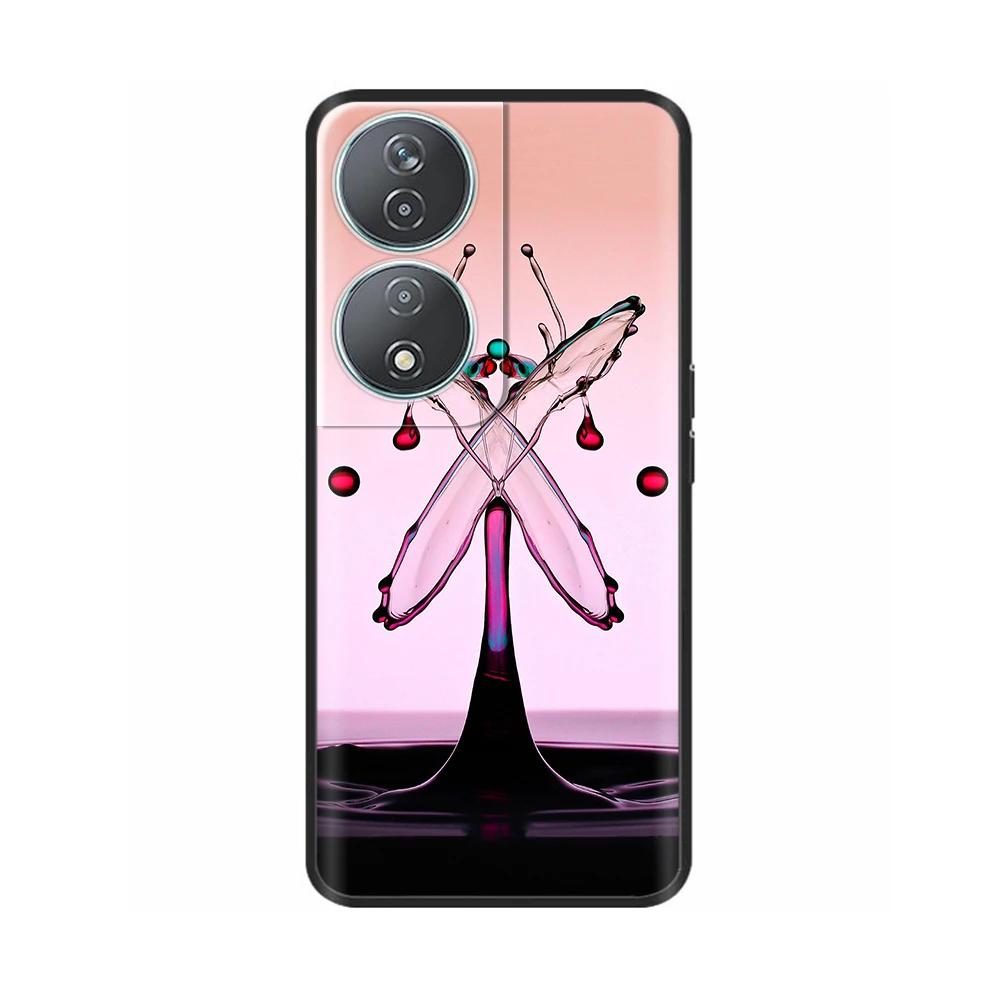 Чехол для Honor X7b Расписной Мультяшный Цветок Силиконовый Funda ТПУ Мягкая Крышка Для Honor X7B 5G Чехлы Для Honor 90 Умный Защитный Чехол
