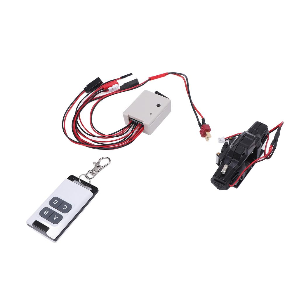 Лебедка для радиоуправляемой машины с пультом дистанционного управления из алюминиевого сплава с адаптером T-разъема 12 фунтов до 15 фунтов Нагрузка RC Лебедка Con