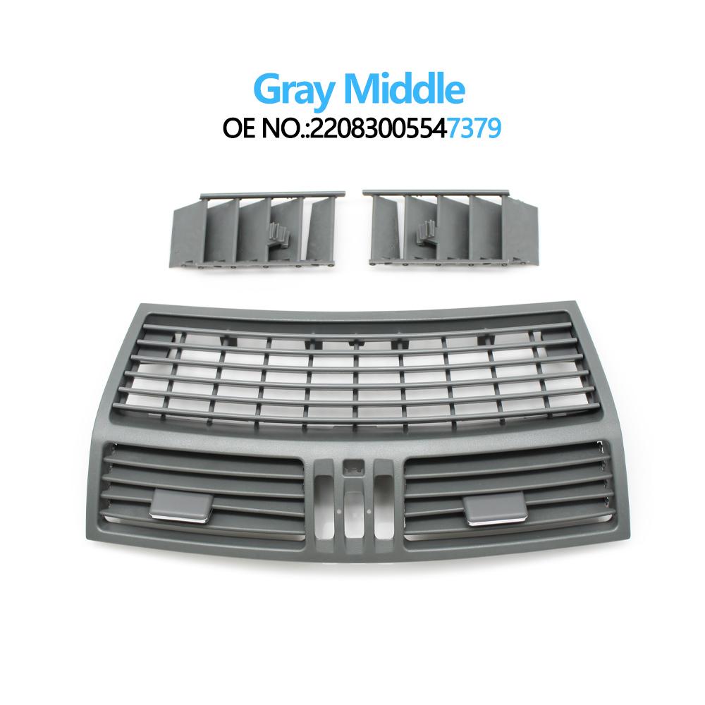 Car Front Dashboard Middle AC Vent Central Air Vent Grille Panel Cover For Mercedes Benz S Class W220 S300 S350 S500 1998-2005