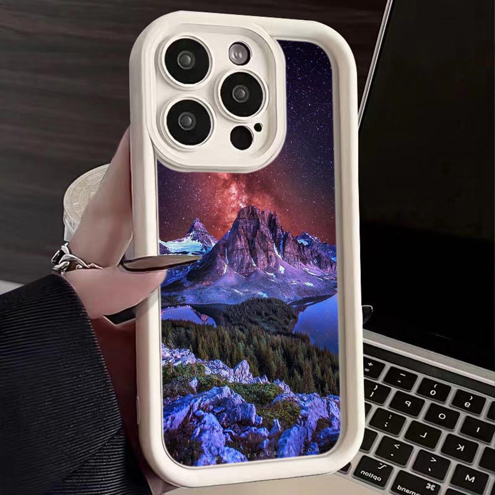 LZ25 Mountain Peak Forest Snow силиконовый чехол для телефона Infinix Smart 9 Hot 40i Tecno Camon20 Moto G22 G30 OnePlus Google Pixel 9 противоударный чехол на заднюю панель