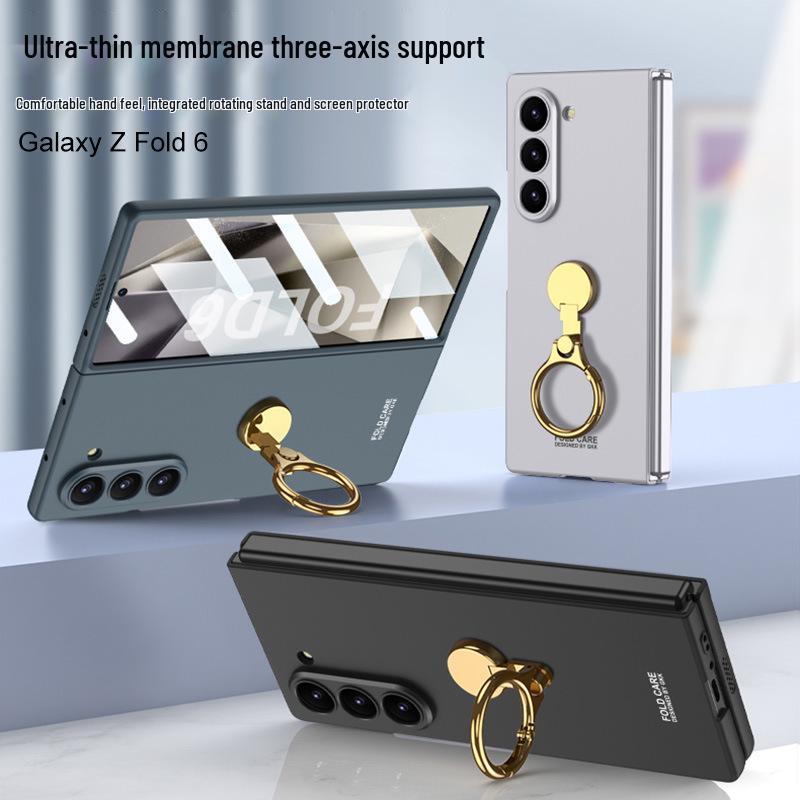 Тонкий складной чехол с кольцом-держателем для Samsung Galaxy Z Fold6