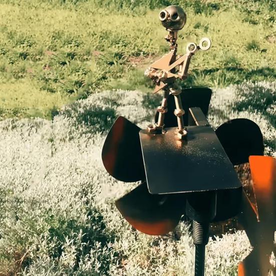 Садовый гитарист ветряная мельница металлическая ручная работа рок-гитарист скульптура музыкальный человек ветряная мельница для любителей музыки подарок двор газон декор