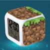 Minecraft Alarm Clock with LED Light Game Action Toy Home Decor