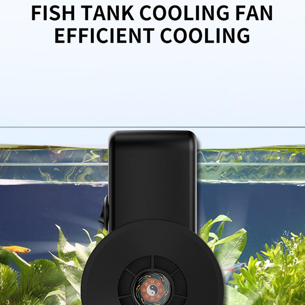 FishTank Clip On Cooling Fan Water Plant Cooler Temperature Control Aquarium Chiller Cooling Fan Adjustable