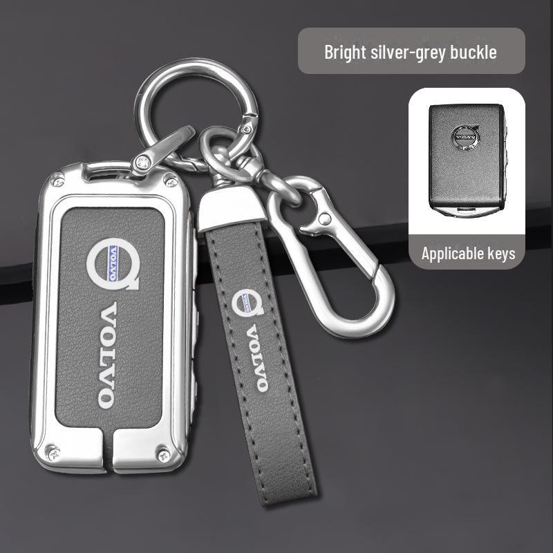 Чехол для ключа Volvo для XC60 и S90: Чехол для автомобильных аксессуаров для XC90, XC40, S60L - в комплект входит сумка с пряжкой