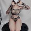 Сексуальное женское белье, горячие эротические колготки, костюмы для косплея Babydoll, комплект нижнего белья в стиле аниме для девочек, ажурный топ, шорты с низкой талией
