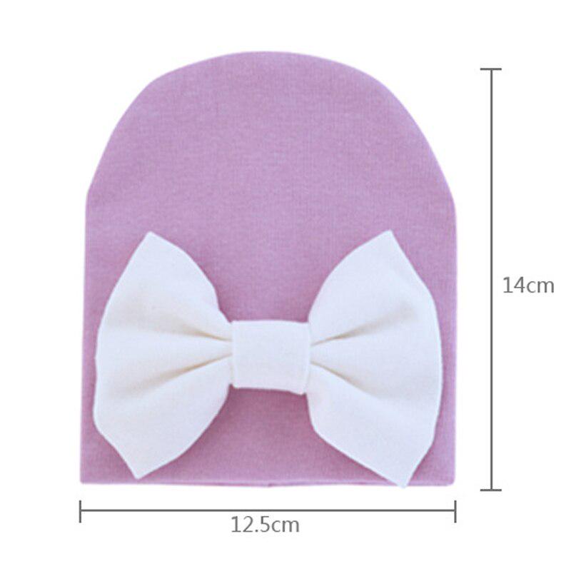 Детская шапочка с бантом от 0 и до 6 месяцев